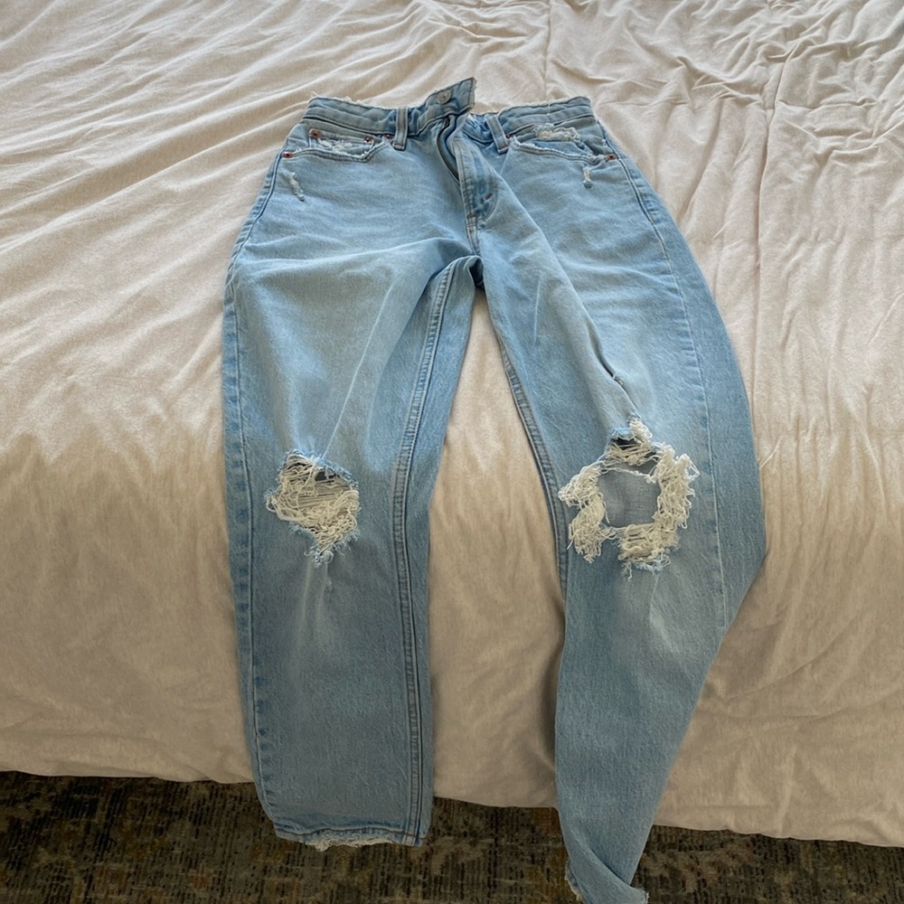 Abercombie mom jeans , High rise , curve love